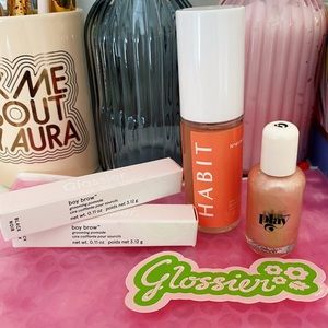 Makeup & Skincare Bundle: Glossier boy brow & more